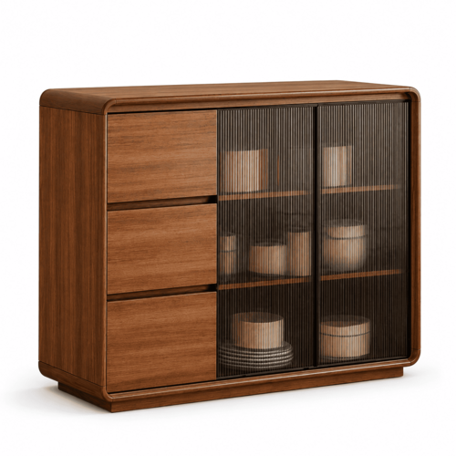 HR-L682 GLASS HALL CABINET